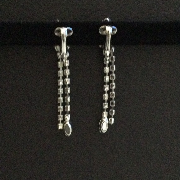 Vintage Crystal Long Drop Earrings - Picture 3 of 5